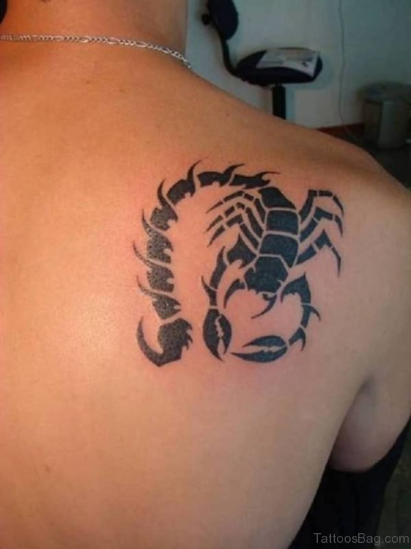 Tribal Zodiac Scorpion Tattoo