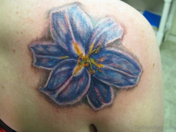 Blue Lily Tattoo