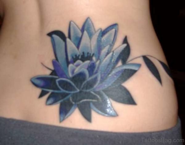 Blue Lotus Flower Tattoo