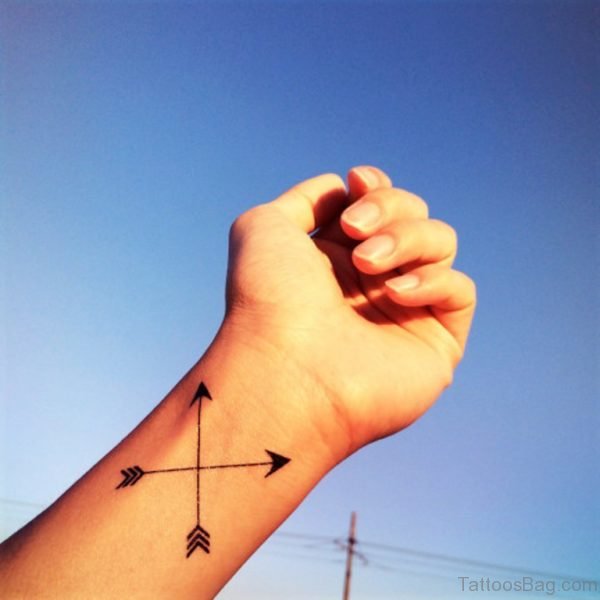 Both Sides Arrows Tattoo