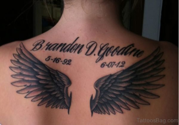 Brandon D.Goodine Memorial Angel Tattoo