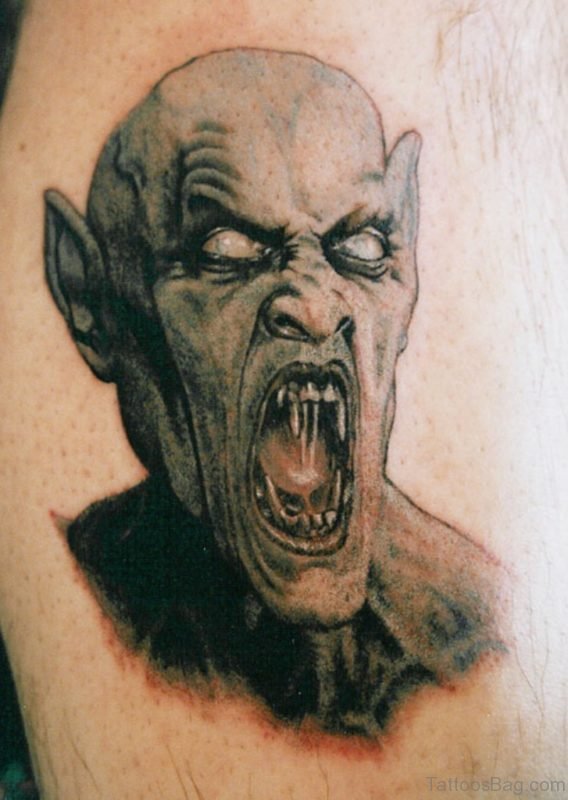 Brilliant Horror Tattoo On Back