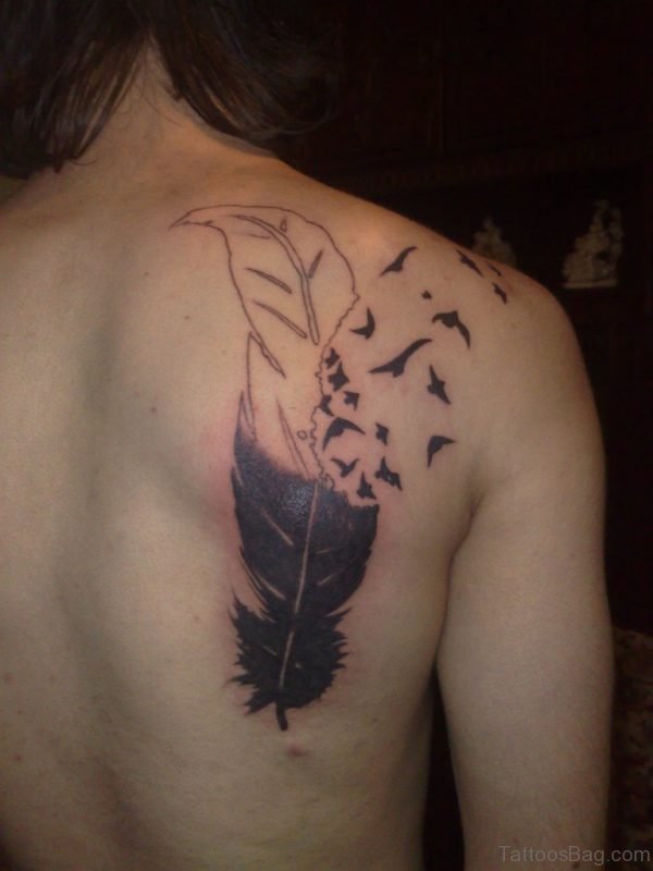 Brilliant Feather Tattoo Design