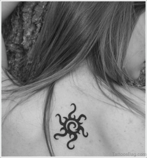 Brilliant Sun Tattoo On Back