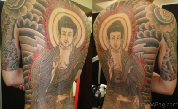 Buddha Tattoo Design On full Back