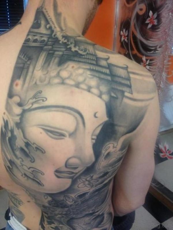 Buddha Tattoo With Tree