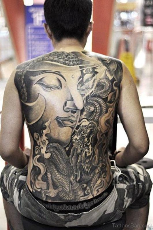 Buddha Tattoo On Full Back
