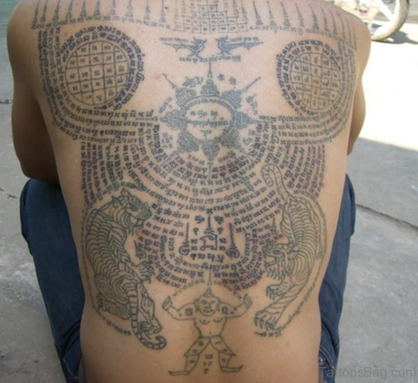 Buddhist Tattoo For Back