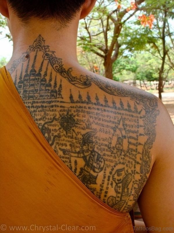 Colored Buddhist Tattoo