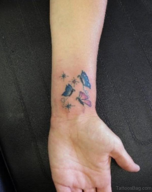 Butterflies Tattoo On Wrist
