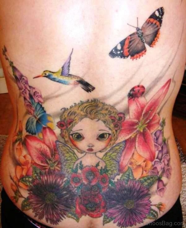 Butterfly And Hummingbird Tattoo