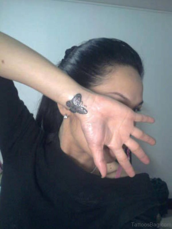 Butterfly Tattoo Design On Wrist 