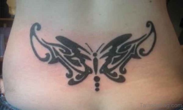 Tribal Butterfly Tattoo Design