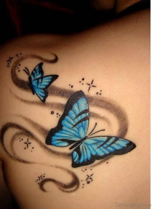 Butterfly Tattoo On Back