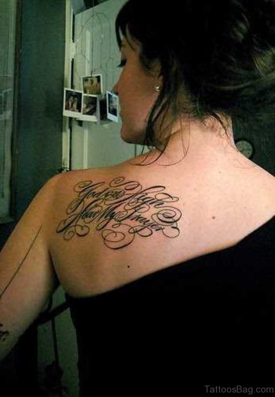 Calligraphy Font Tattoo  For Girls