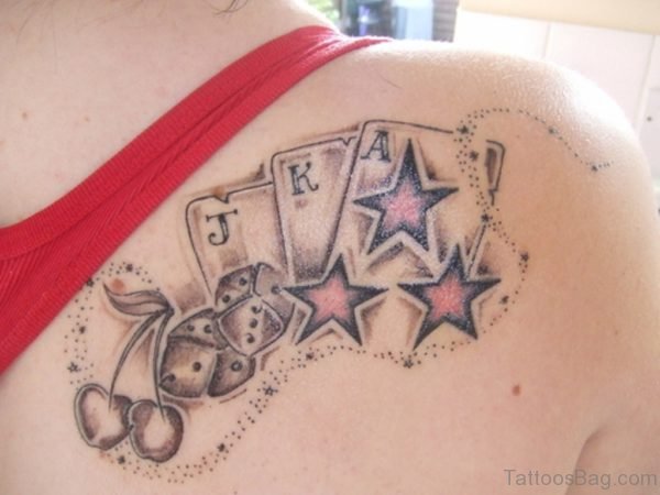 Cards And Stars Tattoo