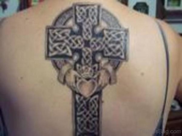 Celtic Cross Tattoo On Back