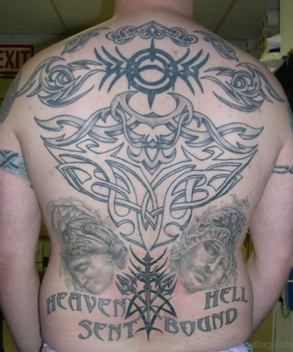 Celtic Full Back Tattoo