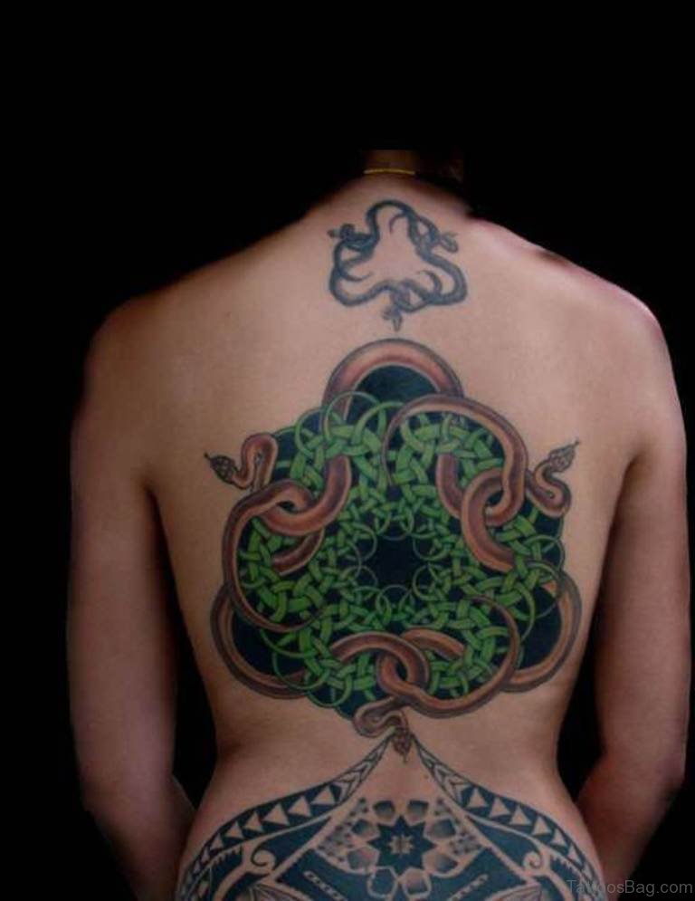 Celtic Knots And Snakes Tattoo