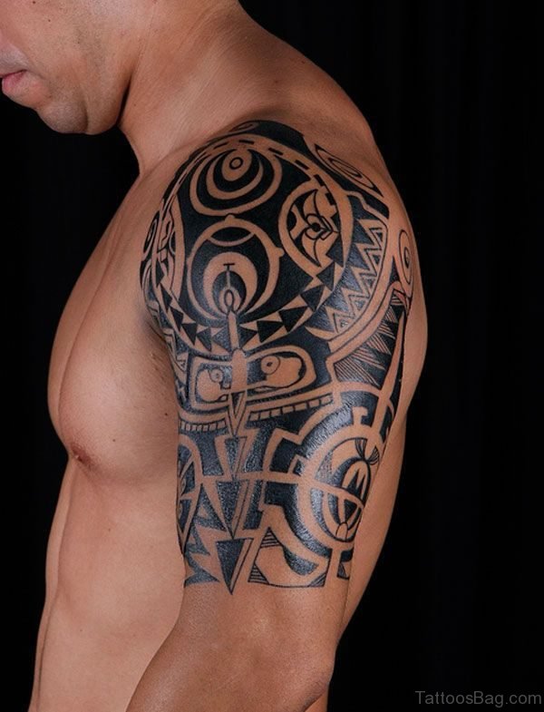 Celtic Shoulder Tattoo For Man