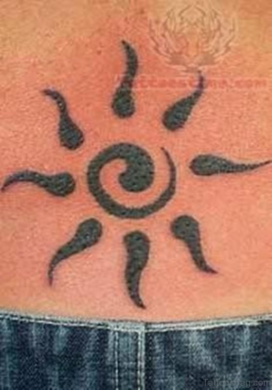 Charming Sun Tattoo Design