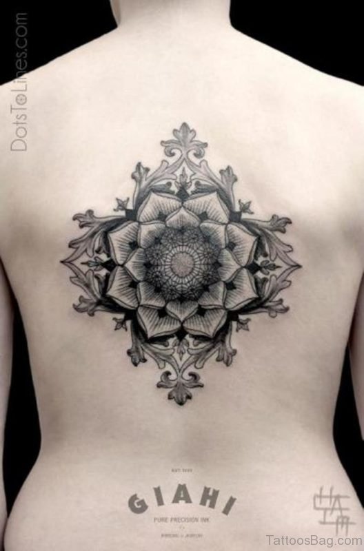 Classic Geometric Tattoo On Back