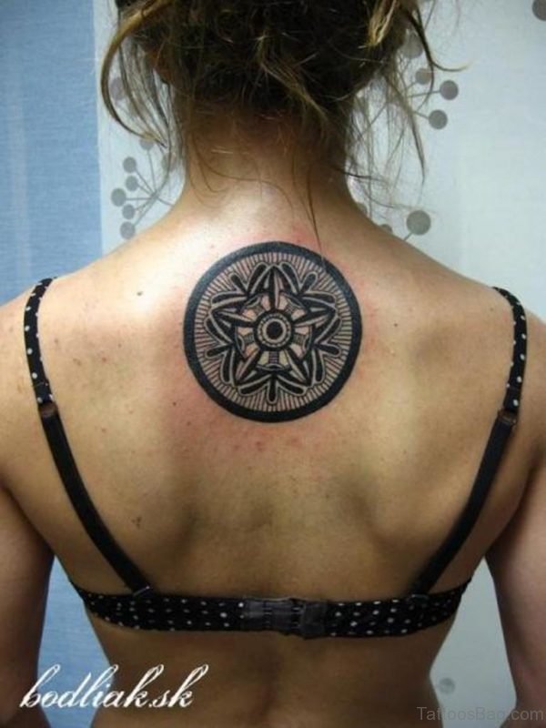 Classic Geometric Tattoo On Back
