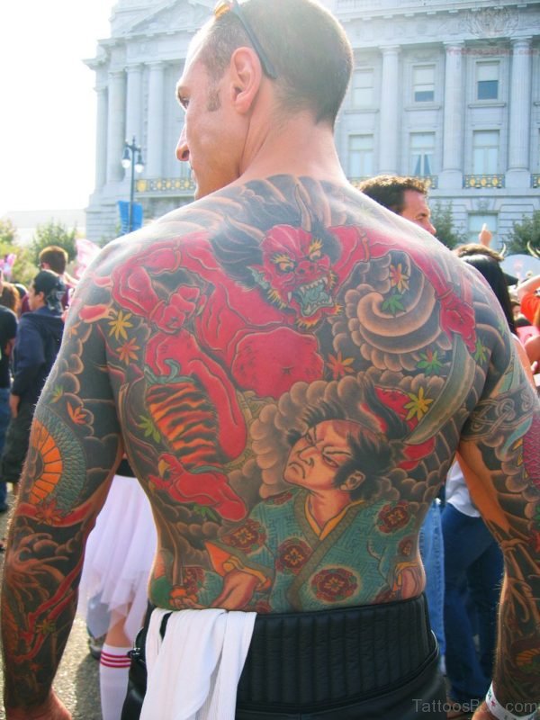 Color Ink Samurai Tattoo