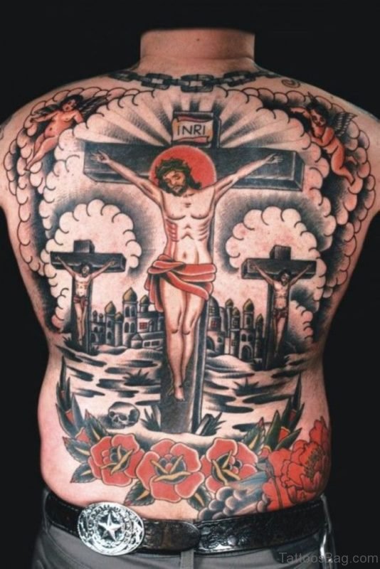 Colored Religious Tattoo