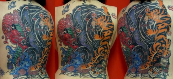 Colorful Dragon Tattoo