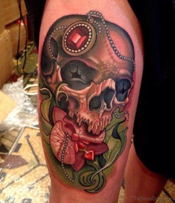 Colorful Skull Tattoo