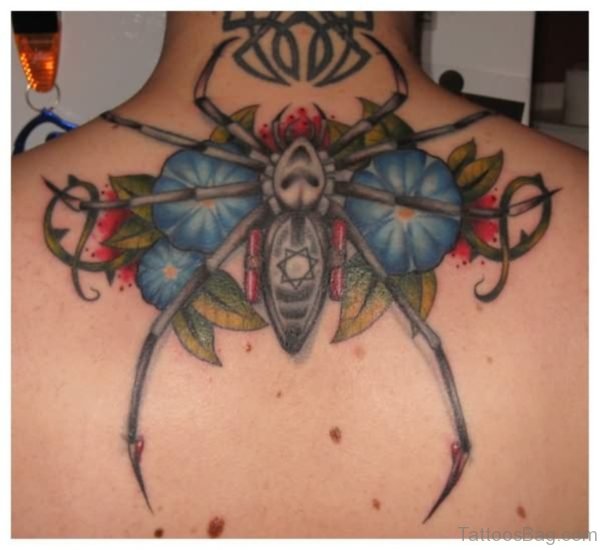 Colorful Spider Tattoo