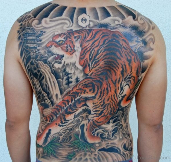 Colorful Tiger Tattoo