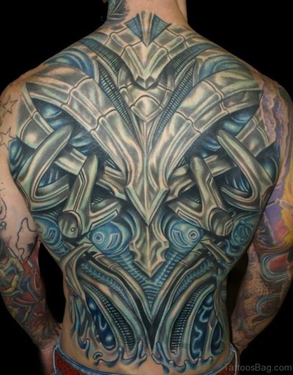 Cool Biomechanical Tattoo