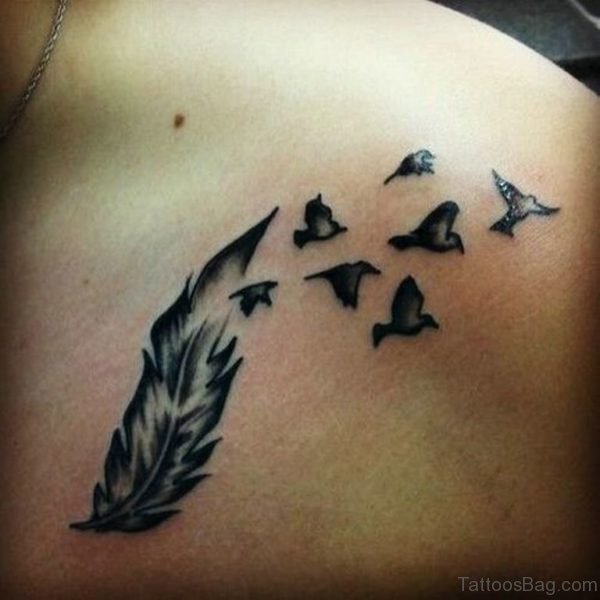 Cool Feather Tattoo
