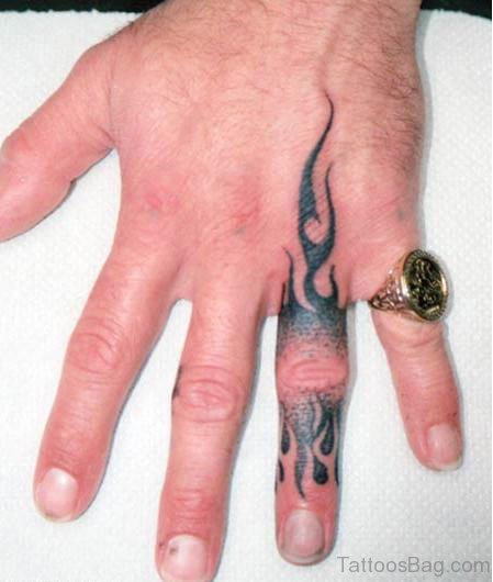 Cool Finger  Tattoo