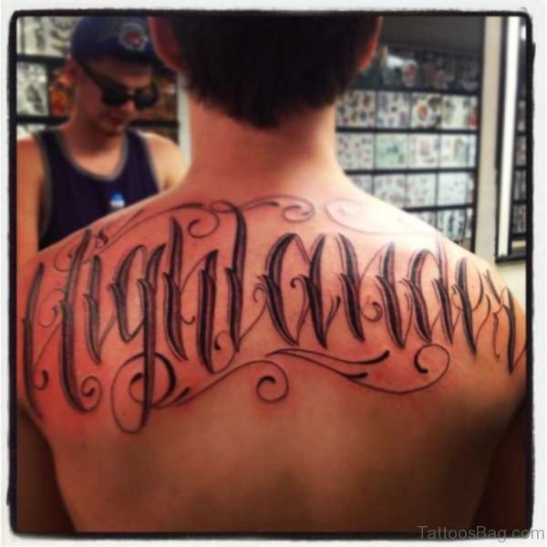 Cool Lettering Tattoo