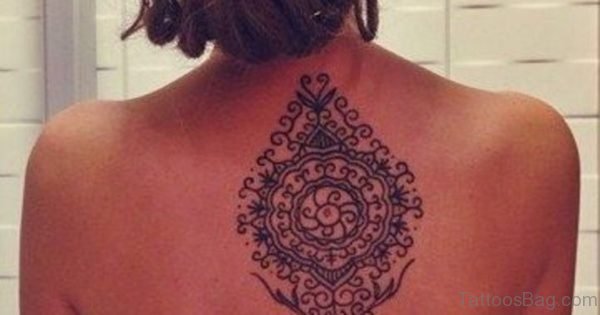 Cool Mandala Tattoo On Back
