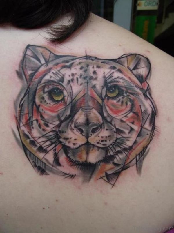 Cool Tiger Face Tattoo