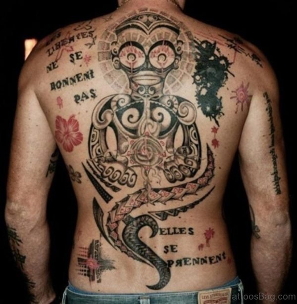 Crazy Full Back Tattoo