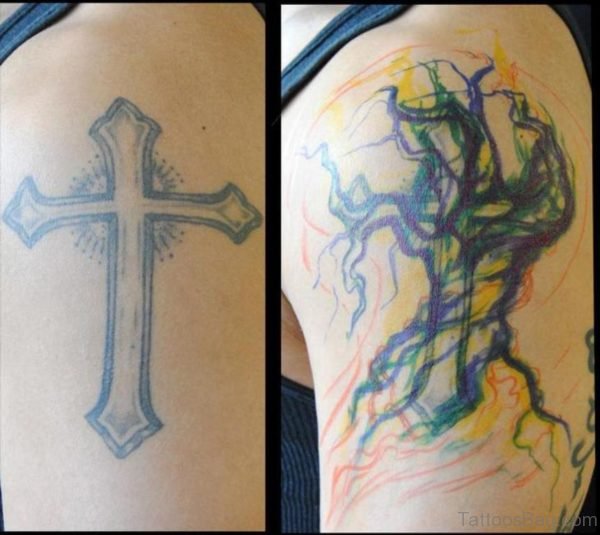 Fancy Cross Tattoo 