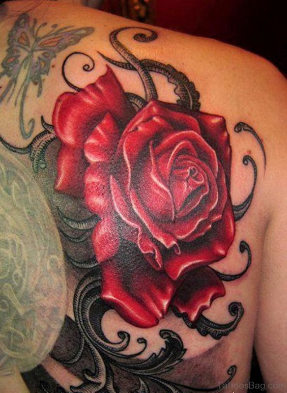 Cute Rose Tattoo