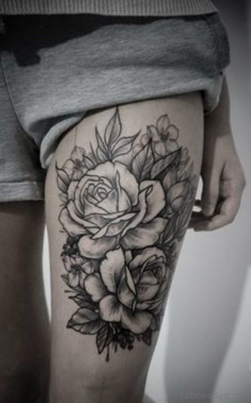 Cute Rose Tattoo