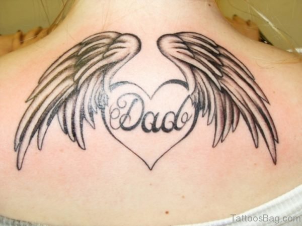 Dad Memorial Angel Tattoo