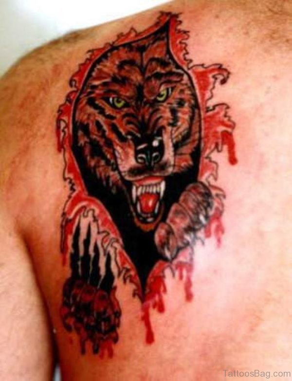Dangerous Wolf Tattoo