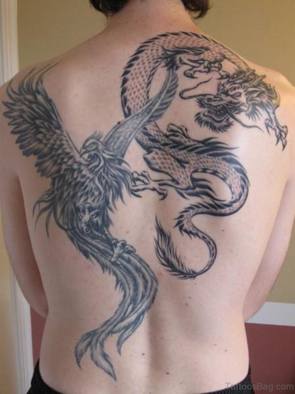 Dargon Tattoo On Back