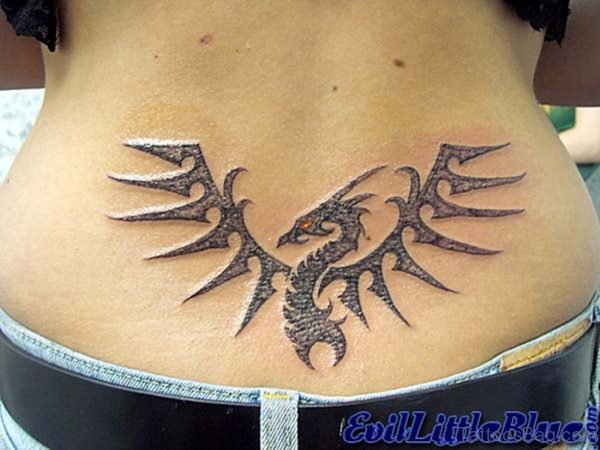 Dargon Tattoo On Lower Back