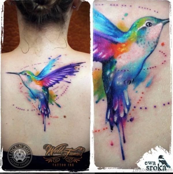 Dazzling Hummingbird Tattoo