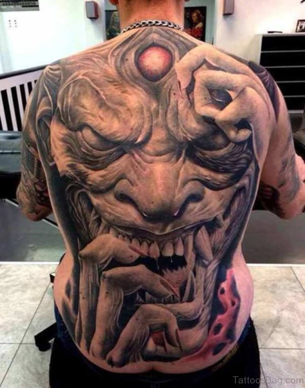 Angry Demon Tattoo 