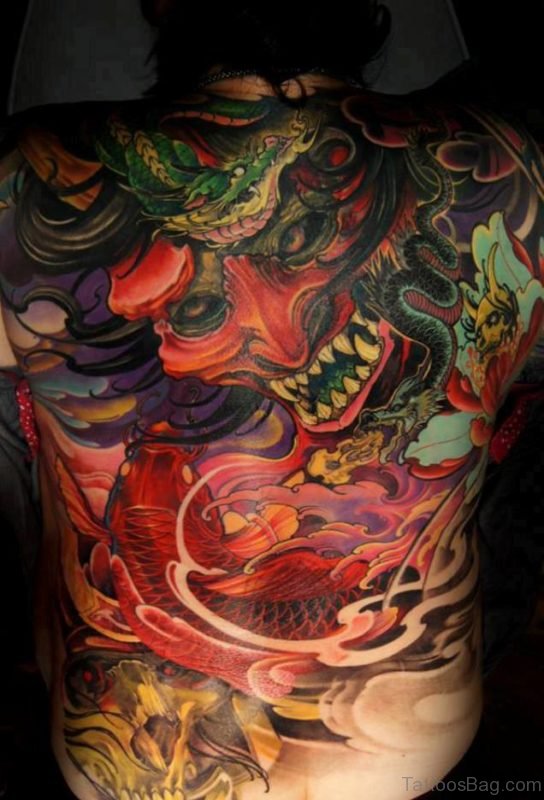 Devil And Fish Tattoo